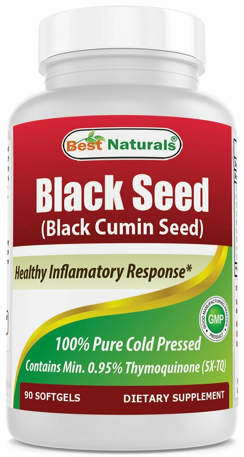 Best Naturals Black Seed Oil 500 mg 90 Softgels black cumin oil ...