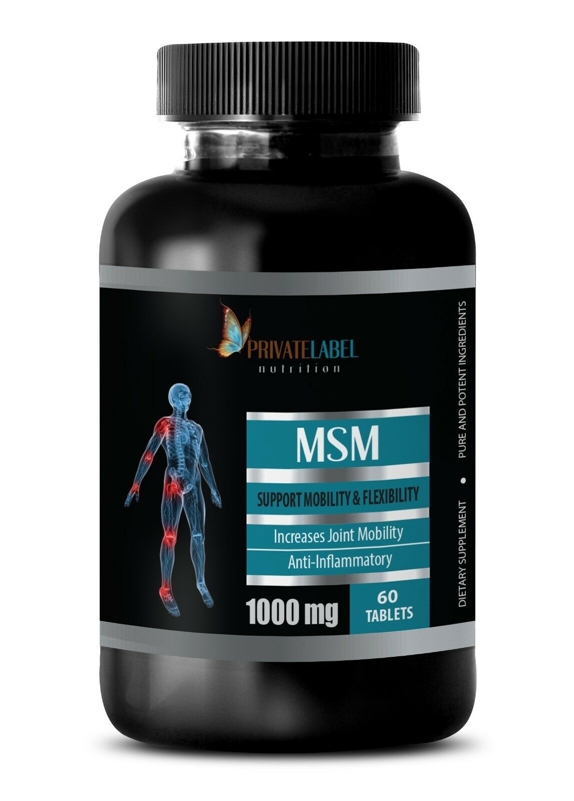 MSM 1000mg - Maintain Healthy Joints. Cartilage Function (1 Bottle ...